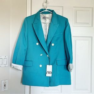 Zara Oversized Double Breasted Blazer